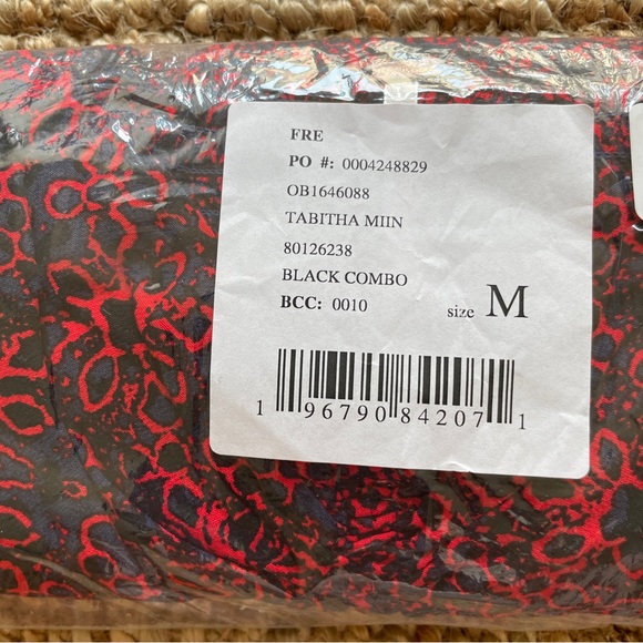 NEW Free People Tabitha Mini Dress In Black Combo - Picture 9 of 9